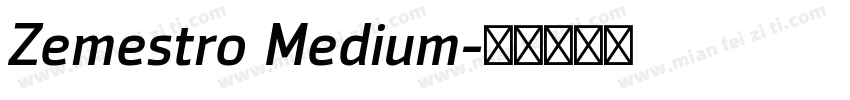 Zemestro Medium字体转换